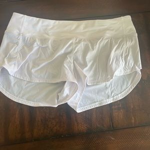 White lululemon shorts